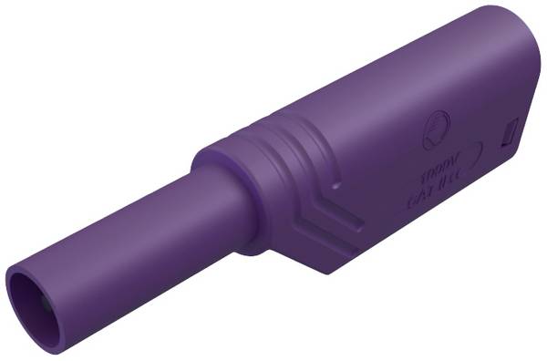 Hirschmann Test & Measurement LAS S WS sigurnosni lamelni muški konektor ravni muški konektor Zatik-Ø: 4 mm ljubičasta 1 St.