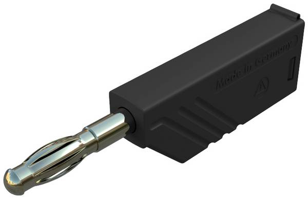 Hirschmann Test & Measurement LAS N WS Au lamelni utikač ravni muški konektor Zatik-Ø: 4 mm crna 1 St.