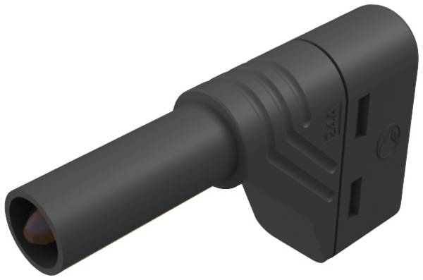 Hirschmann Test & Measurement LAS S W sigurnosni lamelni muški konektor kutni muški konektor Zatik-Ø: 4 mm crna 1 St.