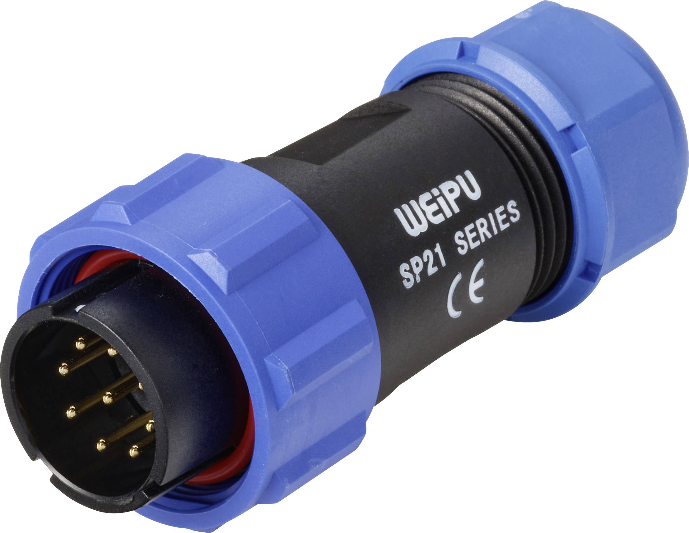 Weipu SP2110 / P 9 II okrugli utikač ravni muški konektor Ukupan broj polova: 9 Serija (Okrugli utični konektori): SP21 -0