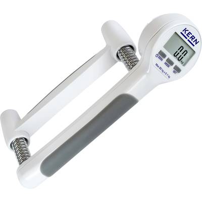 Ručni dinamometar pokazuje '0.0 kg' na digitalnom zaslonu, pogodan za mjerenje snage stiska.