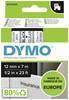 etikete DYMO D1 45010 poliester Boja trake: prozirna Boja slova:crna 12 mm 7 m