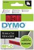etikete DYMO D1 45017 poliester Boja trake: crvena Boja slova:crna 12 mm 7 m