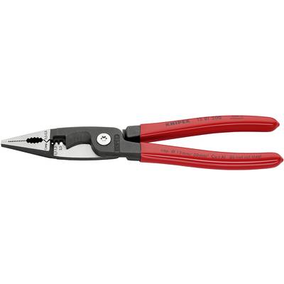 Crvena Knipex kliješta, model 13 81 200, s izoliranim ručkama, podesiva za rezanje do 15 mm bakrene žice. Nisu pogodna za čelik.