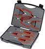 Knipex 00 21 25 komplet kliješta za uskočnik Pogodno za (kliješta za sigurnosne prstenove) vanjski i unutarnji prsten 12-25 mm, 19-60 mm 10-25 mm, 19-60 mm Šiljasti oblik iskrivljen ispod kuta 90°, ravan