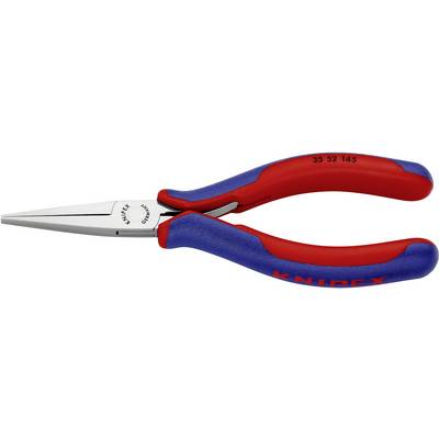 Crvene i plave šiljaste kliješta Knipex, model broj 35 52 145, pogodne za precizne radove u elektroinstalacijama.