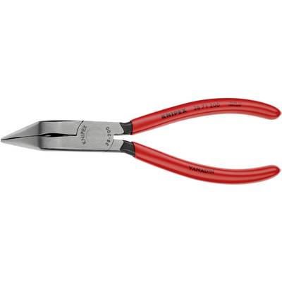Crvena KNIPEX kombinirana kliješta od vanadija, model 38 71 200. Duga, uska glava s rebrastim ručkama, podesna za različite zadatke rezanja i hvatanja.