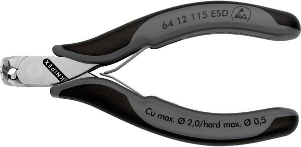 Knipex  64 12 115 ESD elektronika, precizna mehanika prednji rezač s fasetom 115 mm