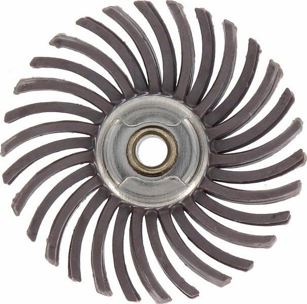 Okrugla žičana četka s puno zakrivljenih čekinja koje su koncentrino posložene oko sredine. Koristi se za obradu površina.