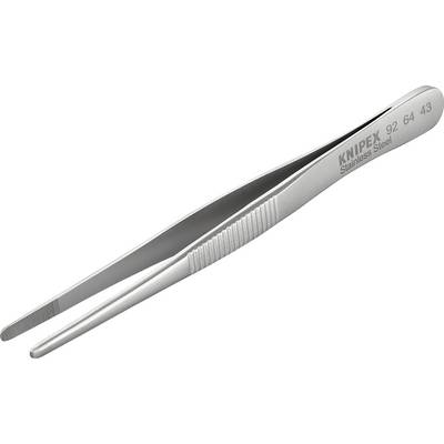 Knipex inox pinceta, model broj 92 64 43, srebrne boje, ergonomskog dizajna, tankih nazubljenih vrhova.