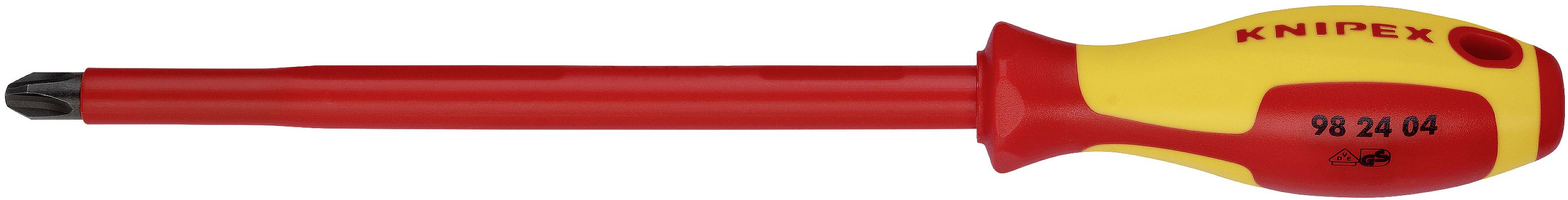 Knipex 98 24 04 VDE Kruiskop schroevendraaier PH 4 Koplengte: 200 mm DIN EN 60900