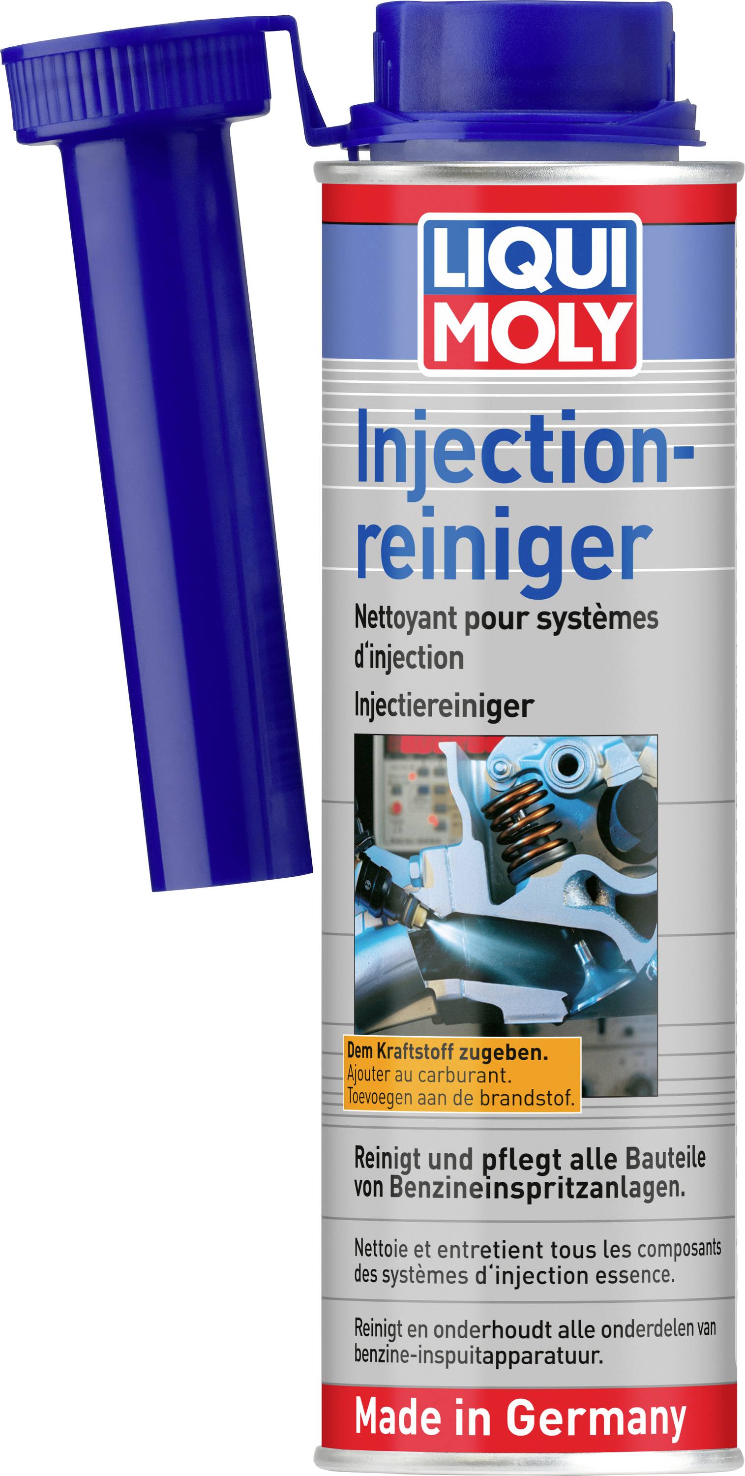 LIQUI MOLY Injection-Reiniger sa plavom aplikatorskom kapom, čistač za injekcijske sustave benzinskih motora.