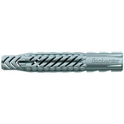 Ekspanzivni čep Gray Fischer sa utorima, chevron uzorkom na tijelu i logotipom Fischer-a na desnom kraju.