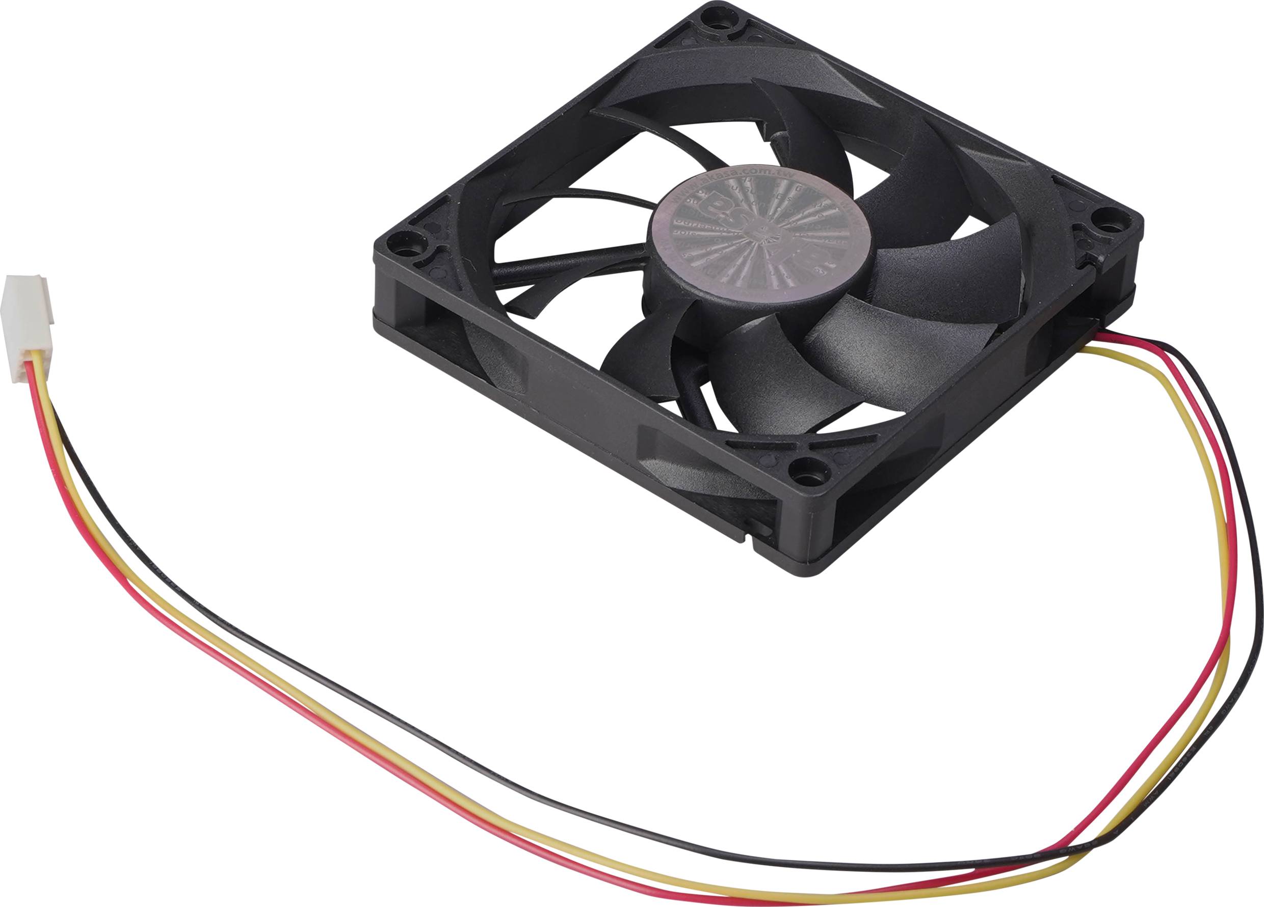 Akasa AK-FN071 PC-ventilator Zwart (b x h x d) 80 x 80 x 15 mm