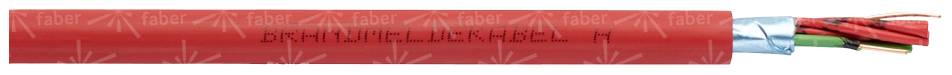 Faber Kabel 100354 kabel za detektor požara J-H(St)H 2 x 2 x 0.8 mm crvena Roba na metre-0