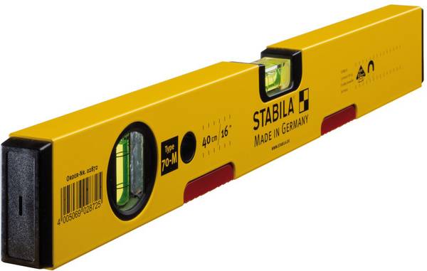 Libela 2872 Stabila tip 70 M mjerno područje 400 mm preciznost libele 0.5 mm/m duljina 400 mm