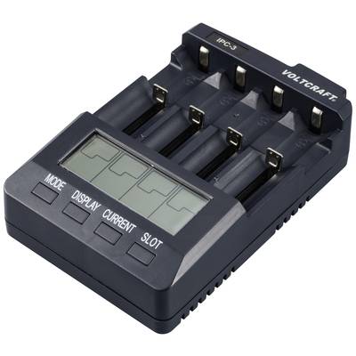 Punjač s četiri utora za baterije, LCD zaslonom i četiri tipke za 'Mod', 'Prikaz', 'Struja' i 'Utor'.