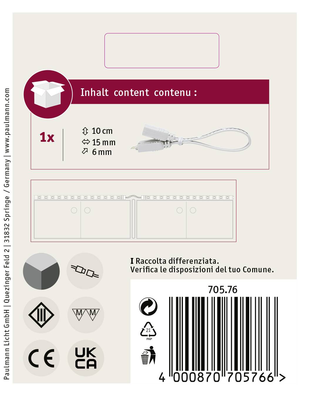 Paulmann 70576 70576 24 V Piece 1 St.-4