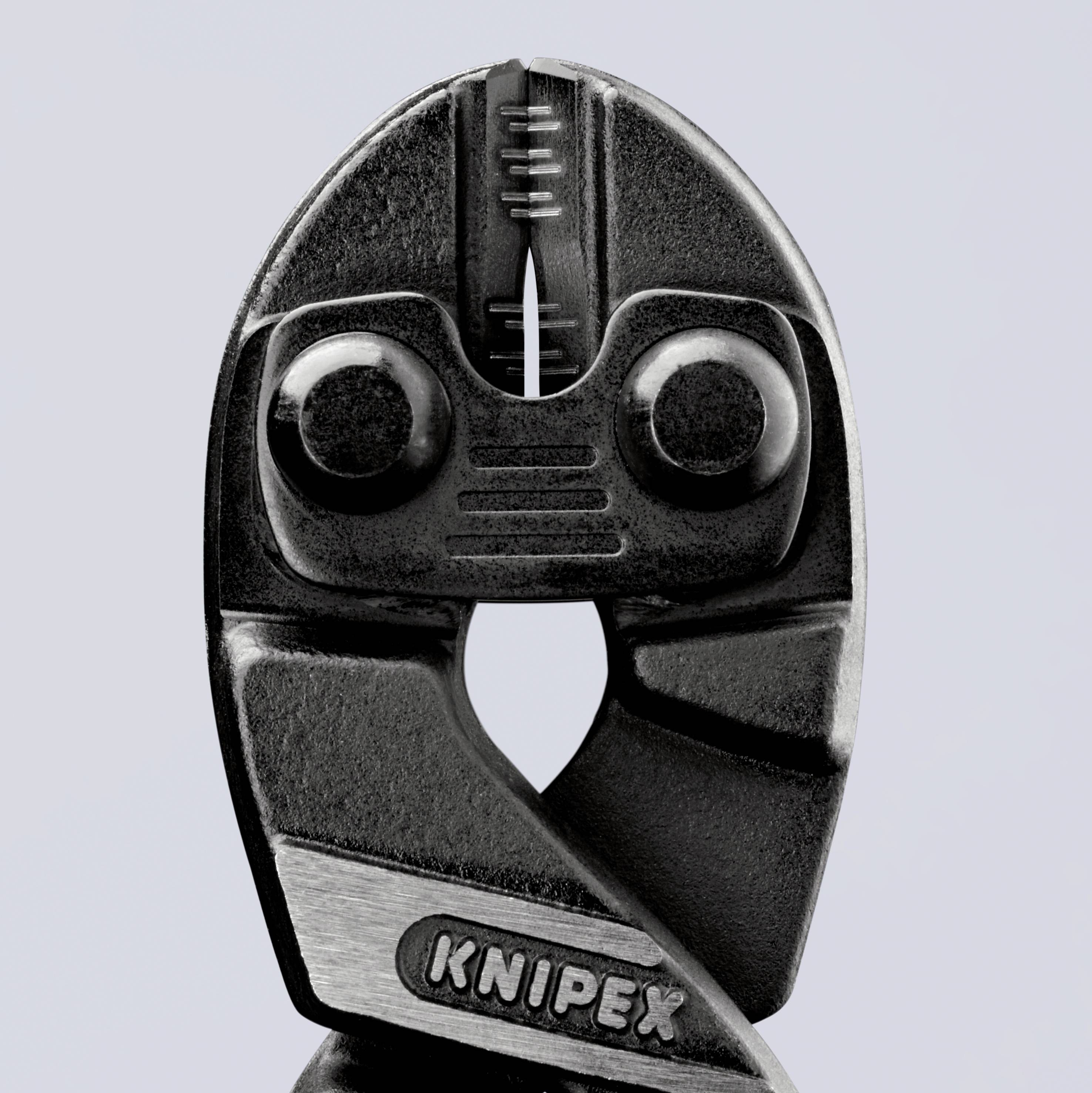 Veliki vijčani rezač Knipex-a u crnom, čvrstom dizajnu.