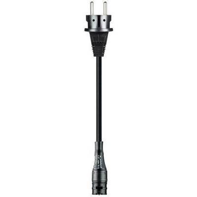 Crni mrežni kabel s Euro utikačem i IEC 60320 C7 priključkom.