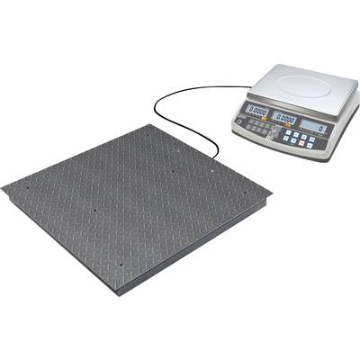 Elektronička vaga s metalnom platformom, digitalnim zaslonom i upravljačkim tipkama. Koristi se za precizno mjerenje težine.
