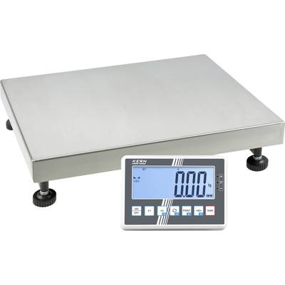 Digitalna industrijska vaga s ravnom nehrđajućom čeličnom platformom i plavo osvjetljenim zaslonom koji prikazuje '0.00 kg'. Za mjerenje mase.