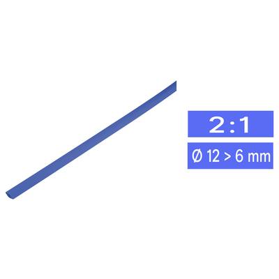 TRU COMPONENTS 1225516 skupljajuća cijev bez ljepila plava boja 12.70 mm 6 mm Stopa skupljanja:2:1 Roba na metre-0