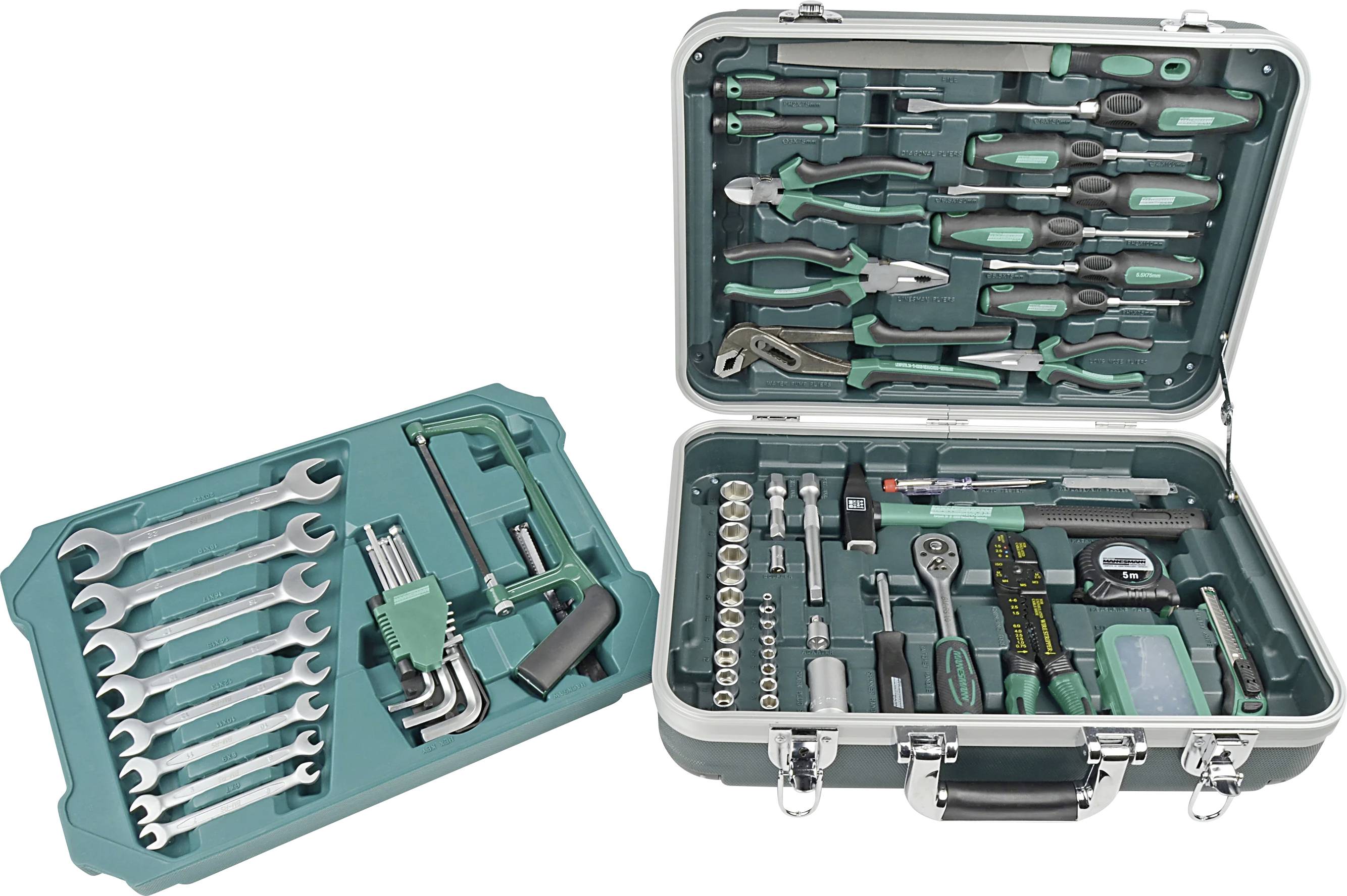 Br&uuml;der Mannesmann M29089 Hantverkare Verktygsv&auml;ska med utrustning 108 delar (L x B x H) 465 x 355 x 165 mm