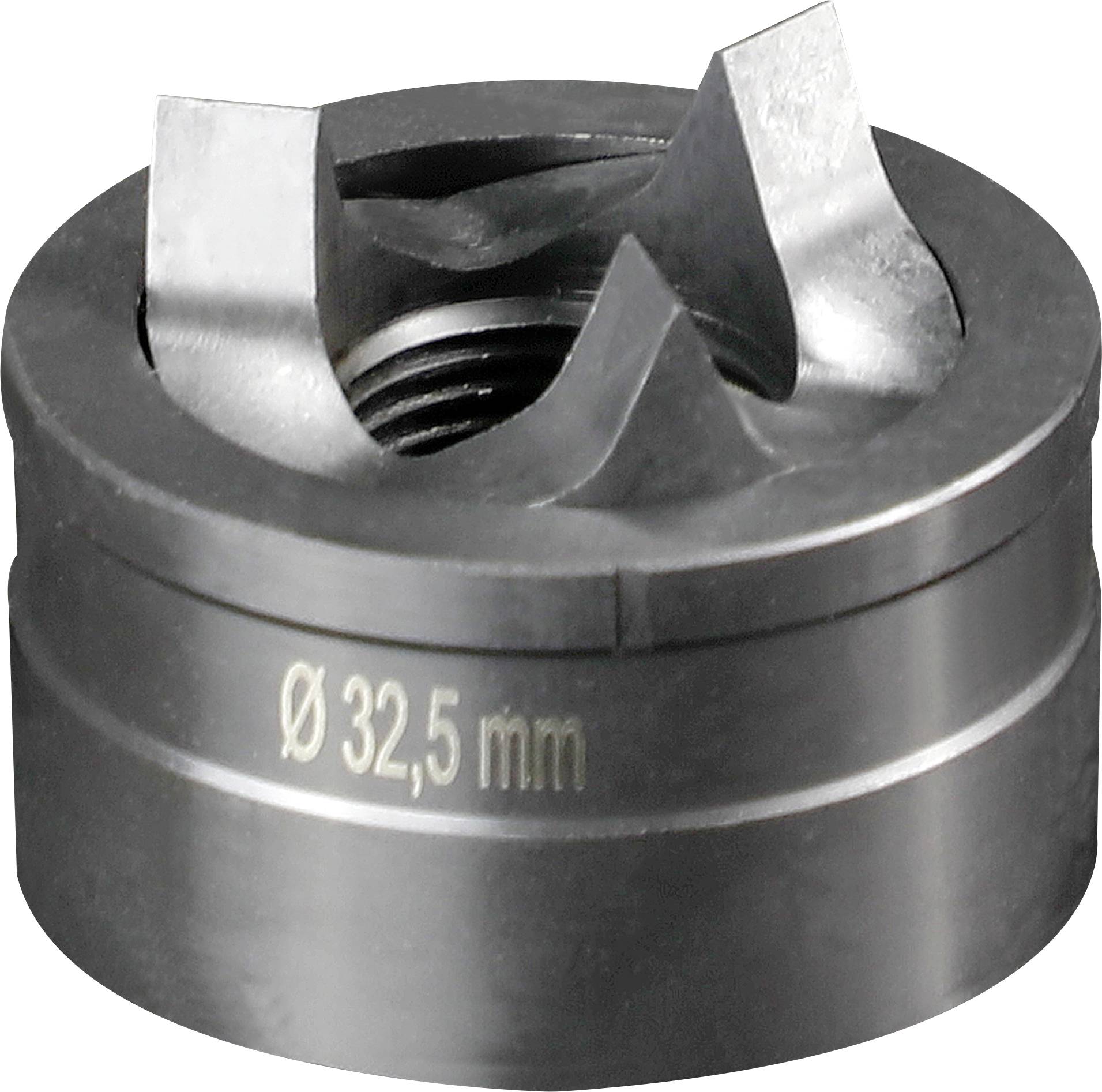 Svrdlo s dvije oštre špice i natpisom 'Ø 32,5 mm'. Koristi se za bušenje ili glodanje preciznih rupa.