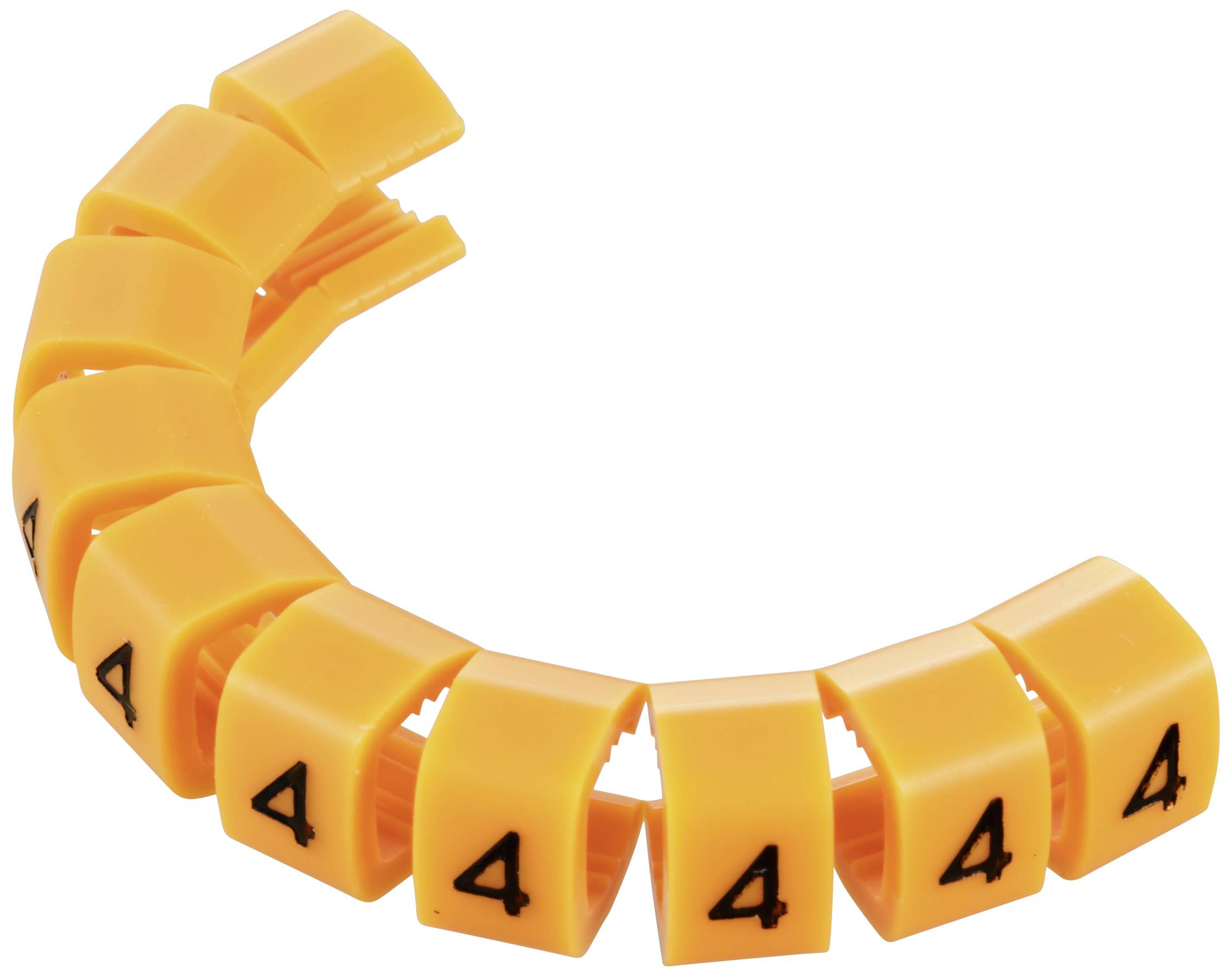 TRU COMPONENTS TC-MB2/4203 Markeerclip Opdruk 4 Buitendiameter 4 tot 5.10 mm