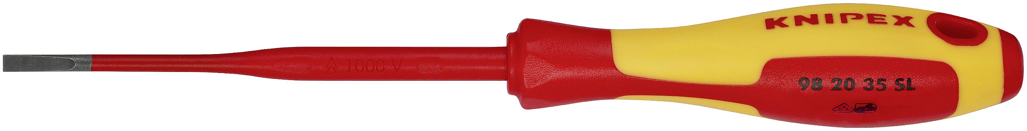 Knipex Slim Platte schroevendraaier Koplengte: 100 mm