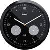 Mebus 52825 radijski zidni sat 26 cm x 42 mm crna