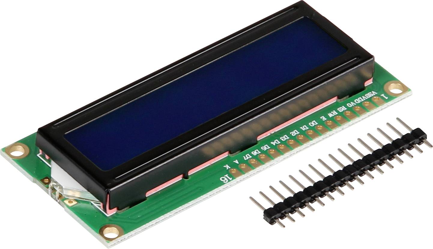 Joy-it com-lcd 16x2 modul prikaza 6.6 cm (2.6 palac) Pogodno za (komplet za razvoj): Arduino, Raspberry Pi® s pozadinski-0