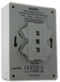 2USB 2U-449238 2-struki podžbukna utičnica s USB-om IP20 bijela-2