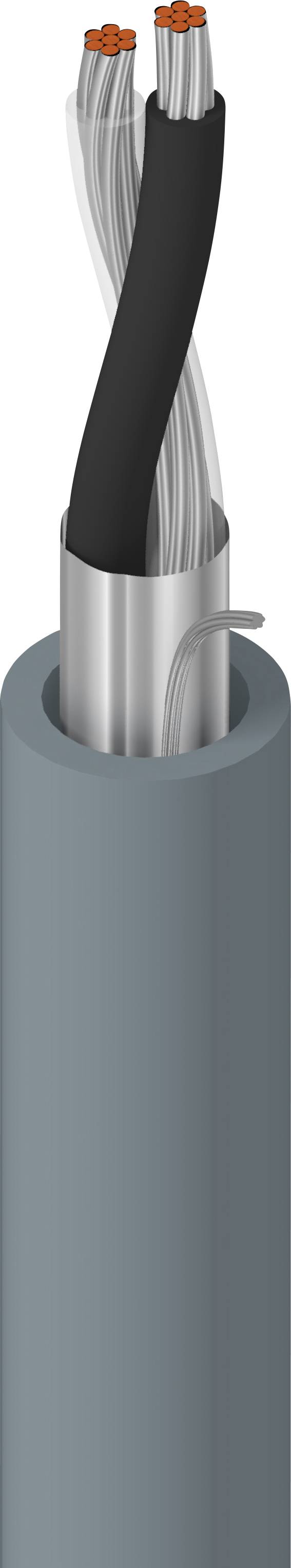Belden 8761.00U305 Instrumentkabel 2 x 0.35 mm² Chroom per meter