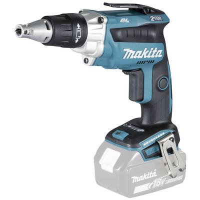 Bežični Makita akumulatorski odvijač, model DFR450Z, s plavim i crnim kućištem. Pogodan za građevinske i DIY poslove.