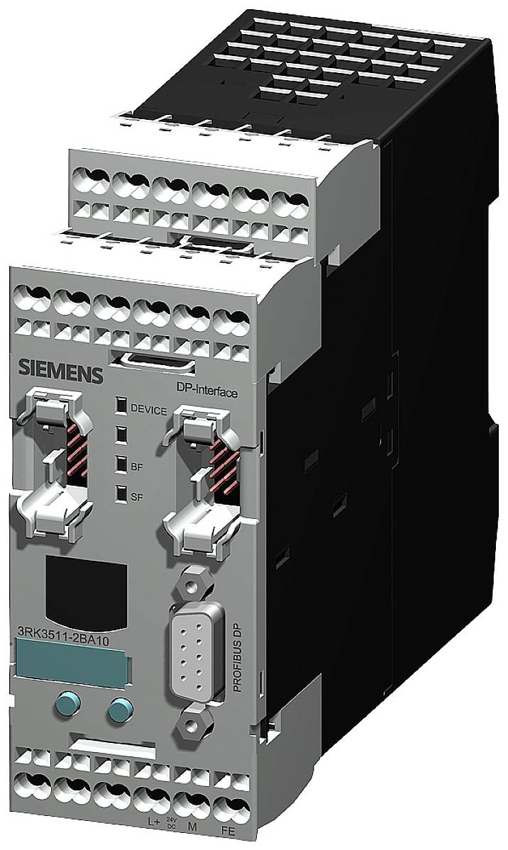 Industrijski upravljački modul od Siemensa s više priključaka i DP sučeljem za integraciju u automatizacijske sustave.
