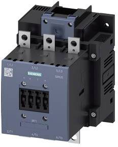 Električki kontaktor tvrtke Siemens, model SIRIUS, s tri ulazne i izlazne stezaljke, pogodan za industrijske primjene.