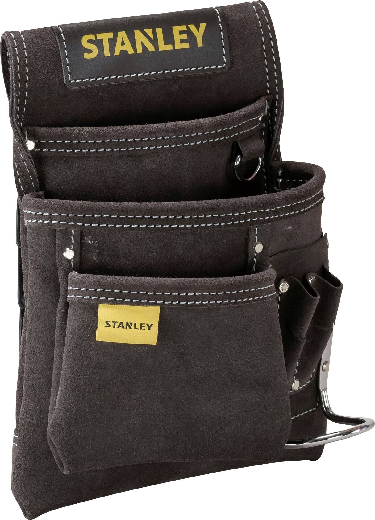 STANLEY Werkzeugtasche+Hammerhalter 3xFach+Halter Leder STST1-80114 Verktygsv&auml;ska tom (L x B x H) 28 x 9 x 25 cm