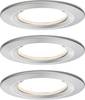 Paulmann Nova ugradno svjetlo za kupaonicu 3-dijelni komplet LED LED 18 W IP44 željezna