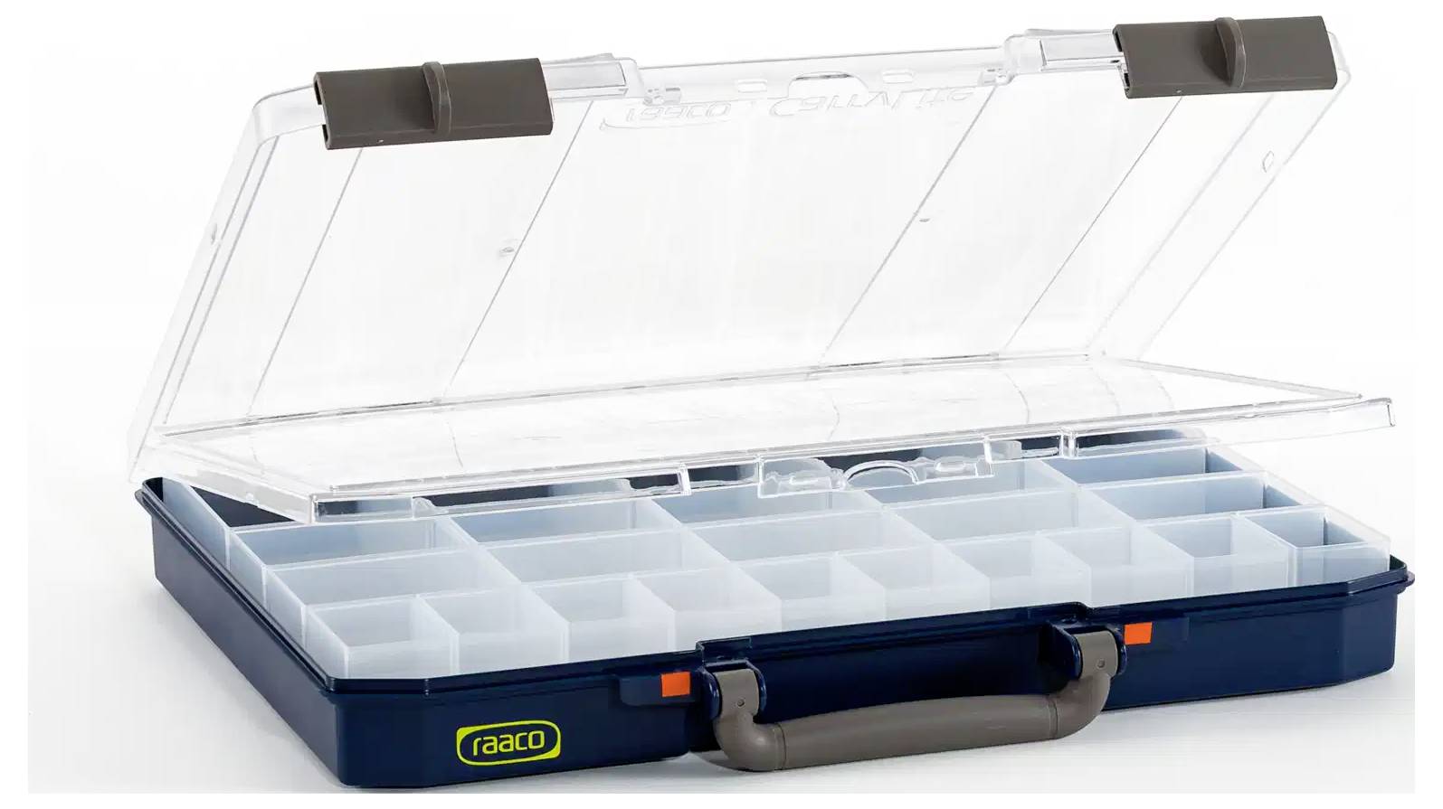 raaco CarryLite 55 5x10-25/2 DLU sortirni kovčeg (Š x V x D) 413 x 58 x 330 mm Broj odjeljaka: 25 Content 1 St.-3