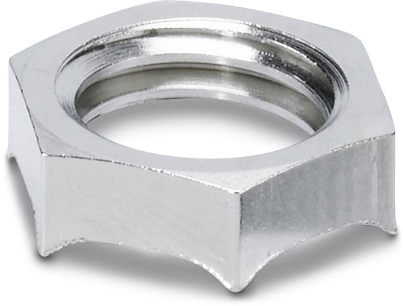 Phoenix Contact 1411267 A-INLE-M12-N-S Contramoer Halogeenvrij M12 x 1.5 M12 Messing (vernikkeld) 100 stuk(s)