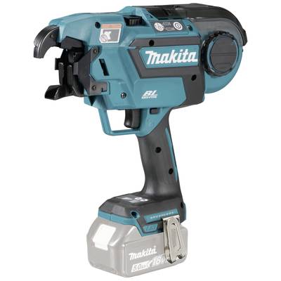 Bežični Makita kompresor u plavo-crnoj boji s tehnologijom beskontaktnog motora i 18V baterijom, idealan za ugradnju.