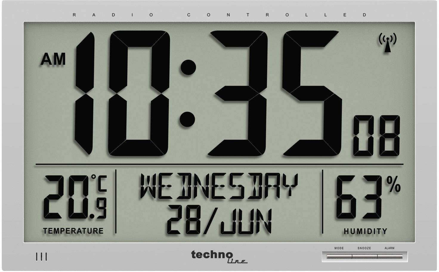 Funkcijski sat pokazuje 10:35, datum: srijeda, 28. lipnja. Temperatura: 20,9°C, vlažnost zraka: 63%.