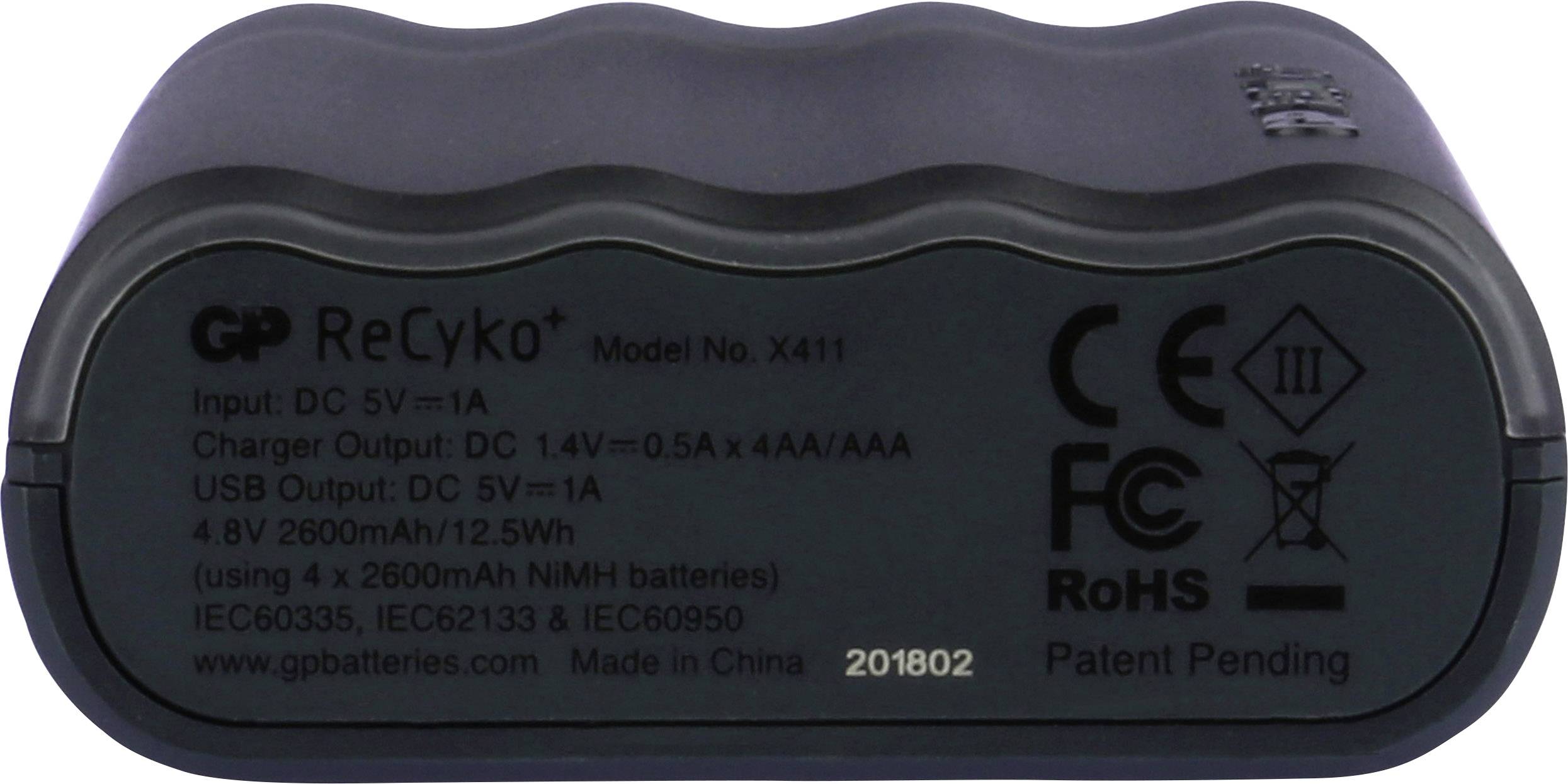 GP Charge Anyway X411 punjač okruglih stanica nikalj-metal-hidridni micro (AAA), mignon (AA)-15