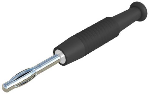 Hirschmann Test & Measurement MSTF 2 sw lamelni utikač ravni muški konektor Zatik-Ø: 2 mm crna 1 St. Piece
