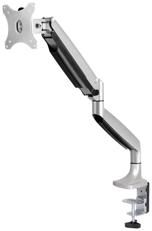 Metalni nosač monitora s podesivom rukom i stezaljkom za stol, pogodan za ergonomsko pozicioniranje zaslona.