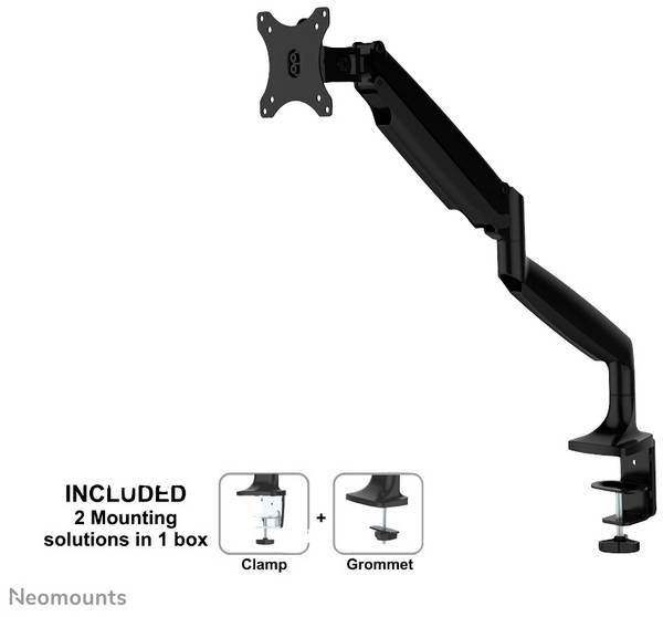 Neomounts NM-D750BLACK  stolni nosač za monitor 25,4 cm (10") - 81,3 cm (32") mogučnost savijana, okretni crna