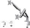 Neomounts NM-D750DSILVER stolni nosač za monitor 25,4 cm (10") - 81,3 cm (32") mogučnost savijana, okretni srebrna