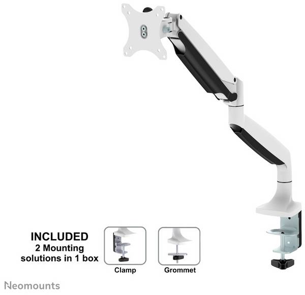 Neomounts NM-D750WHITE  stolni nosač za monitor 25,4 cm (10") - 81,3 cm (32") mogučnost savijana, okretni bijela